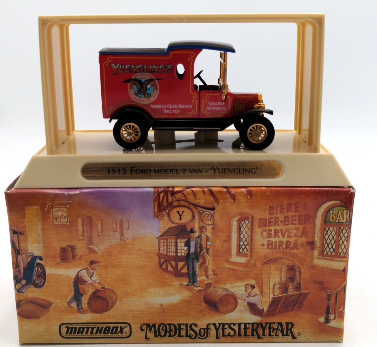 Matchbox YGB19 1912 Ford Model T Van 'Yuengling"