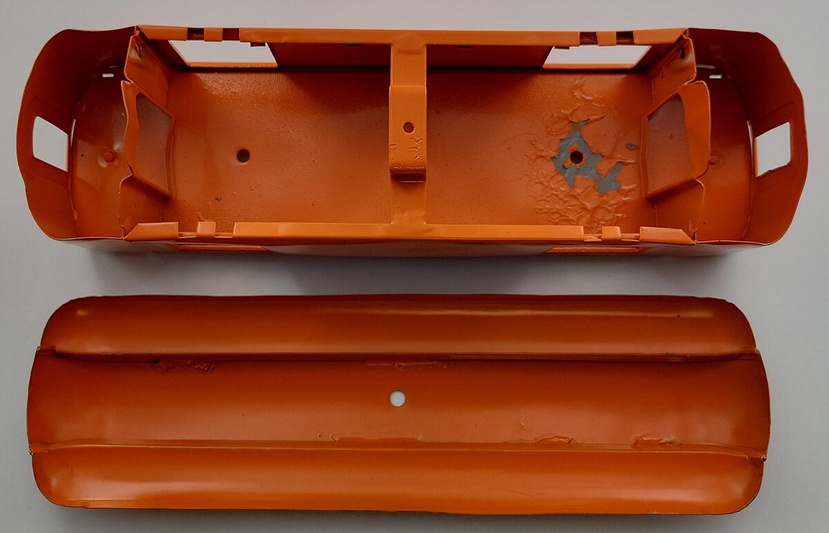 Lionel 32 Repainted Orange Standard Gauge Mail Railway Post Office Car Body