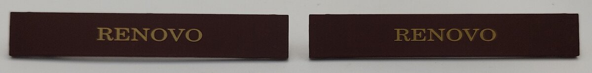 Aristo-Craft ART-32000-11 Brown / Gold RENOVO Nameplate (Set of 2)