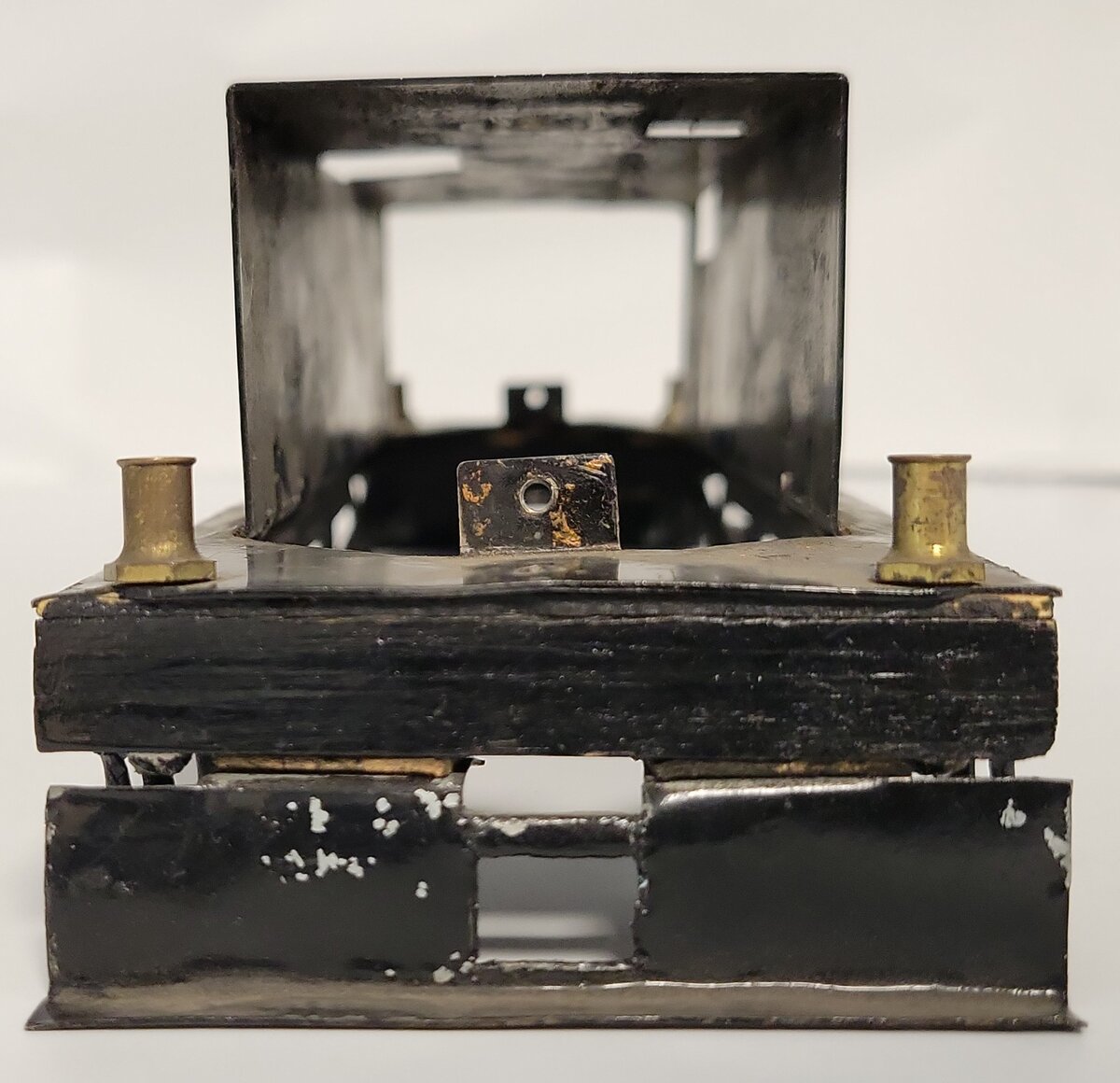 Lionel No. 256 Black Prewar Electric Locomotive Frame with Stanchion Holders