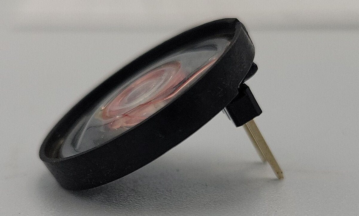 Digi-key 102-1542-ND Round 8 Ohm 100MW Top Port 78 Db Speaker, 20mm OD