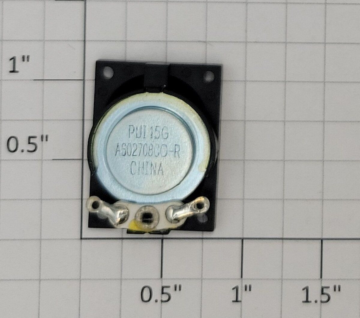 Digi-key 668-1112-ND 8 Ohm 1 W Top Port 80 Db Speaker, 27mm L x 20mm W