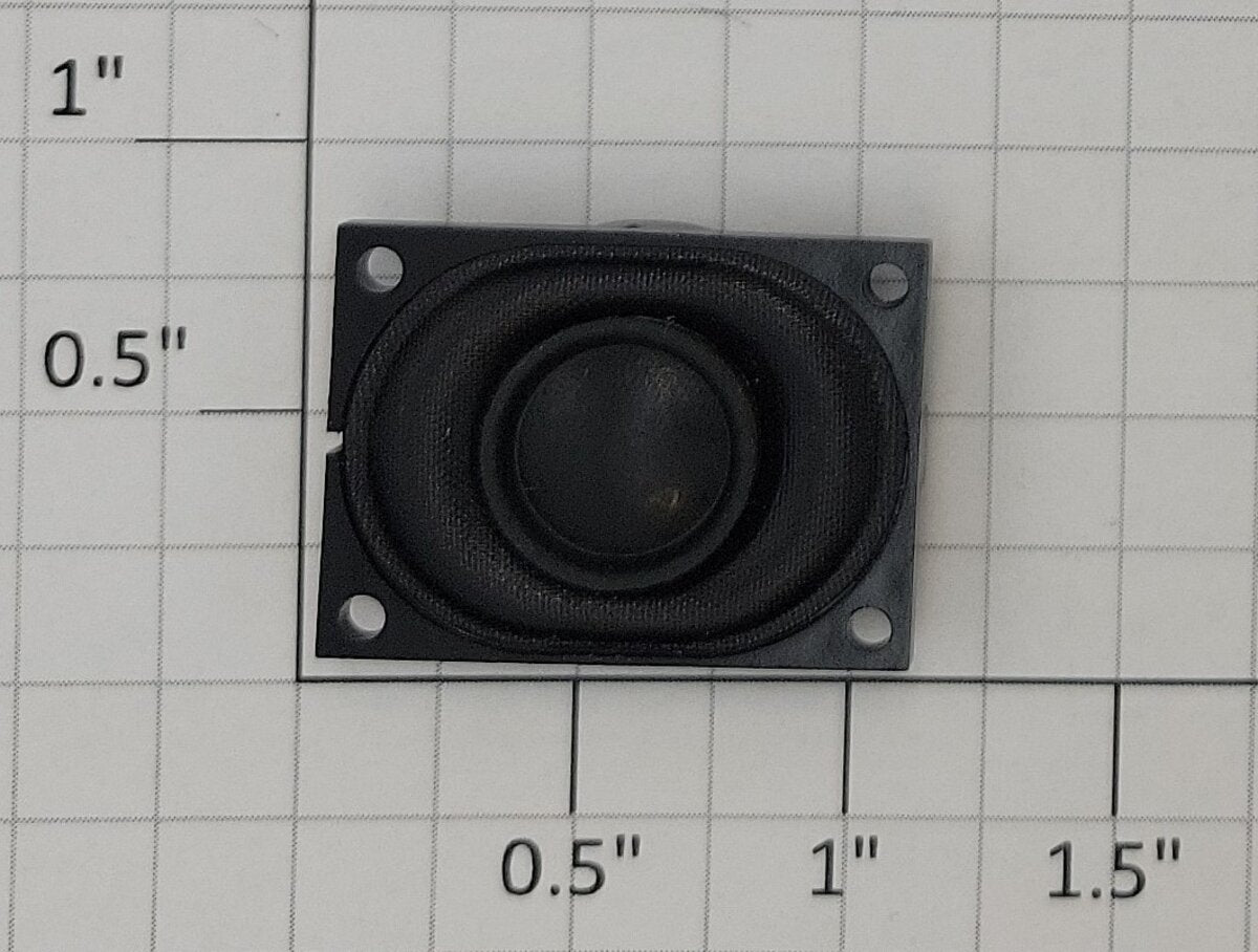Digi-key 668-1112-ND 8 Ohm 1 W Top Port 80 Db Speaker, 27mm L x 20mm W