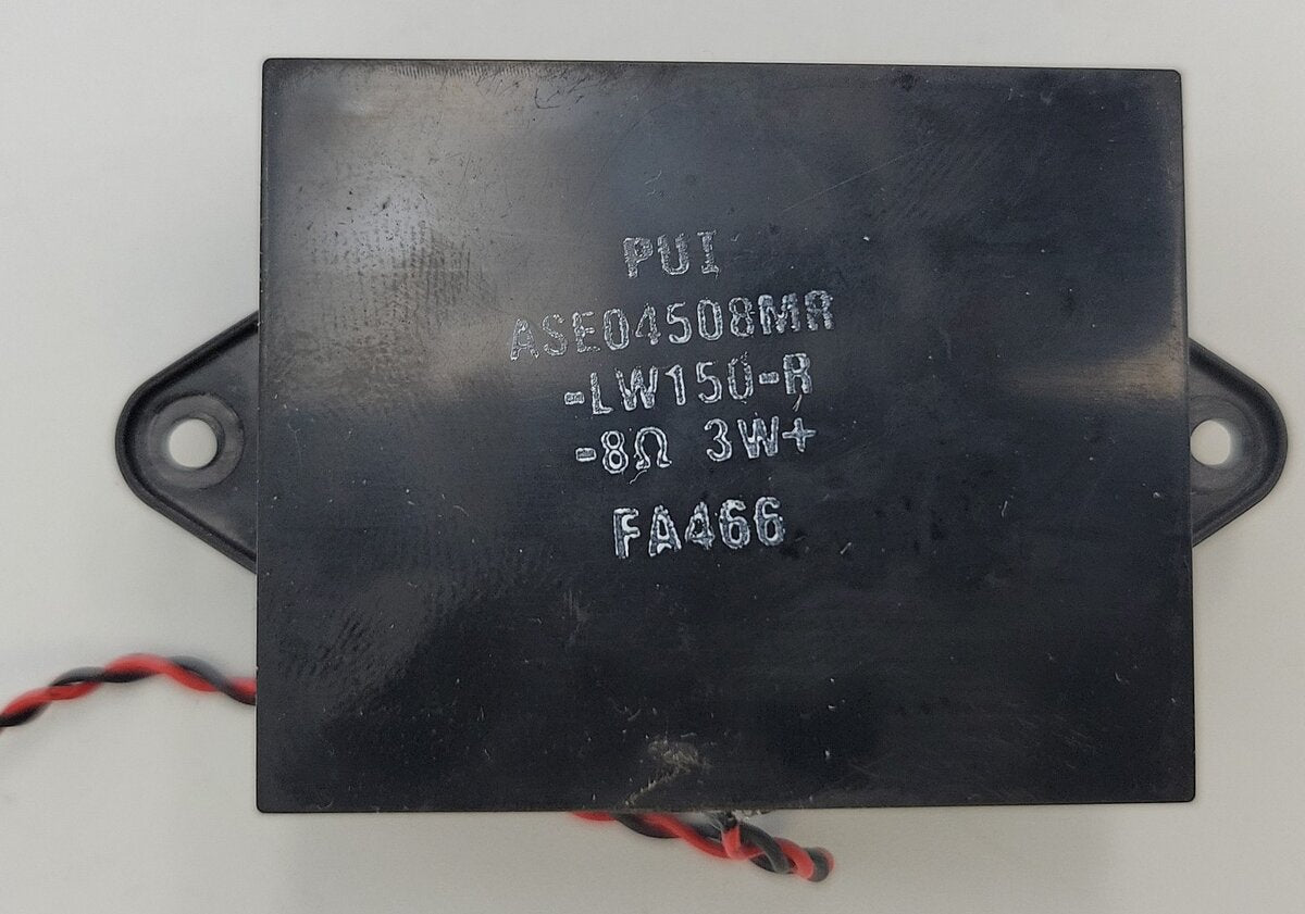 Digi-key 668-1433-ND 8 Ohm 3 W Top Port 82 Db Speaker, 44.7mm L x 35.6mm W