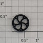 Lionel 87401-45 Black Plastic G Scale D&R Gondola Brake Wheel