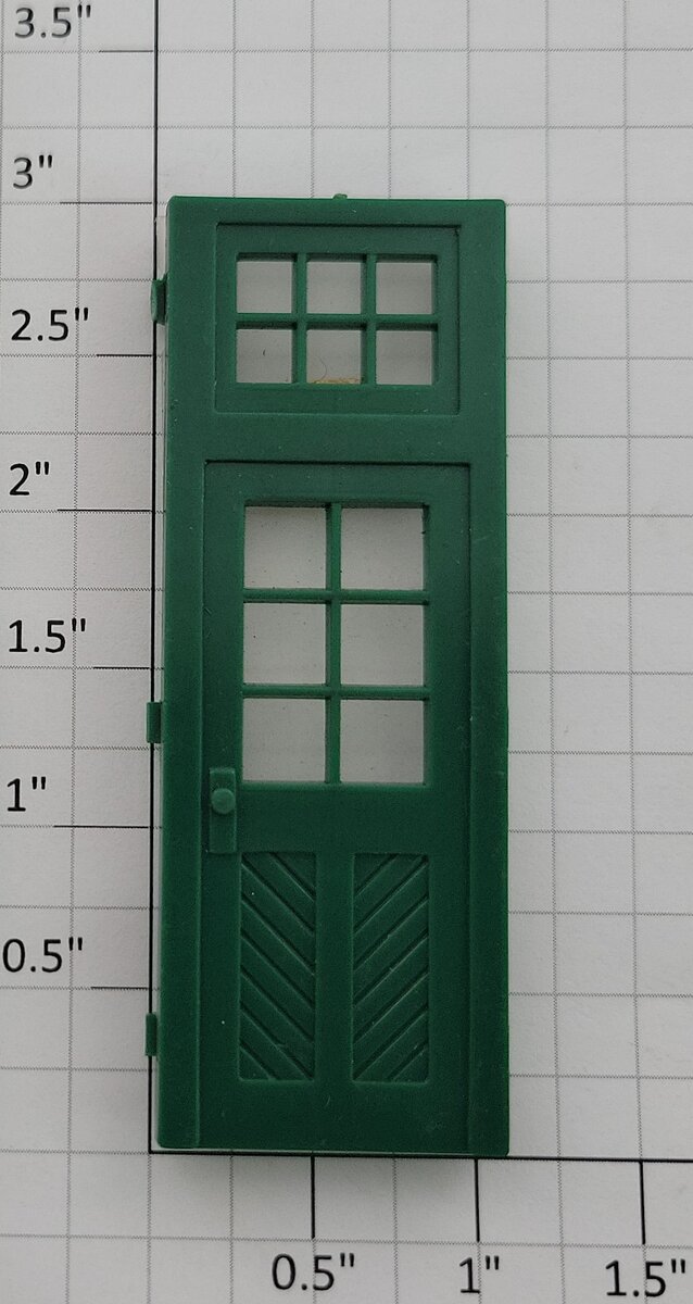 Lionel 132-13 Tall Green Door with Glass