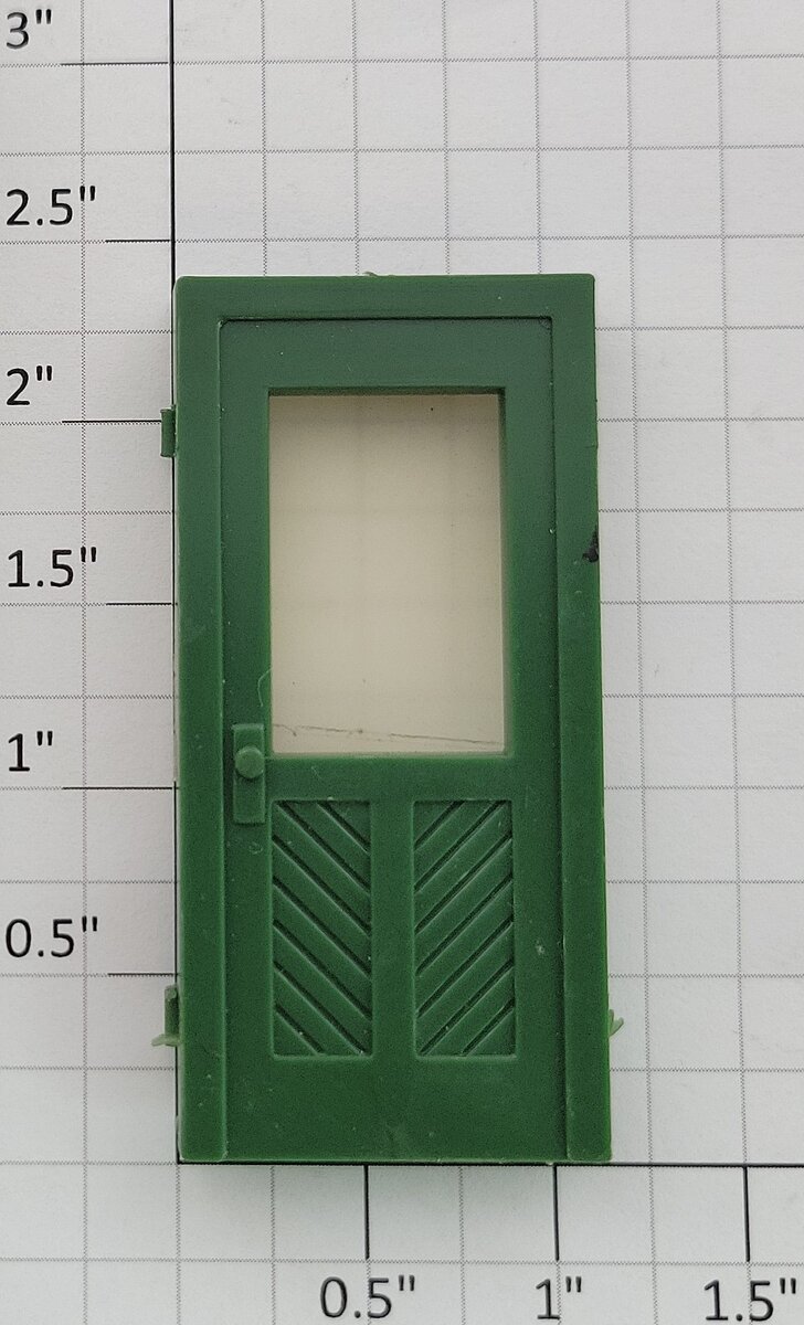 Lionel 132-17 Small Green Station Freight Door with Window