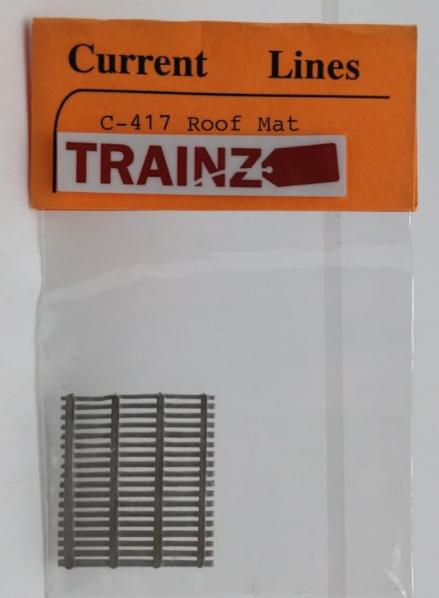 Current Lines C-417 O Scale Unpainted Metal Roof Mat Large One Piece