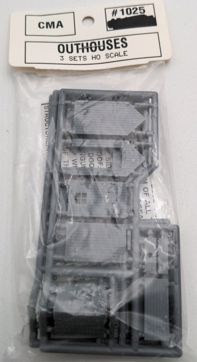 CMA 1025 HO Scale Outhouse 3 Set Kit