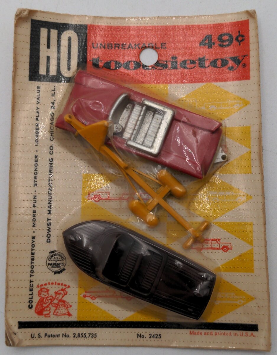 Tootsietoy 2425 HO Car, Boat and Trailer