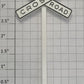 Lionel 309-26X Thin Lettering Rail Road Crossing Sign without Base