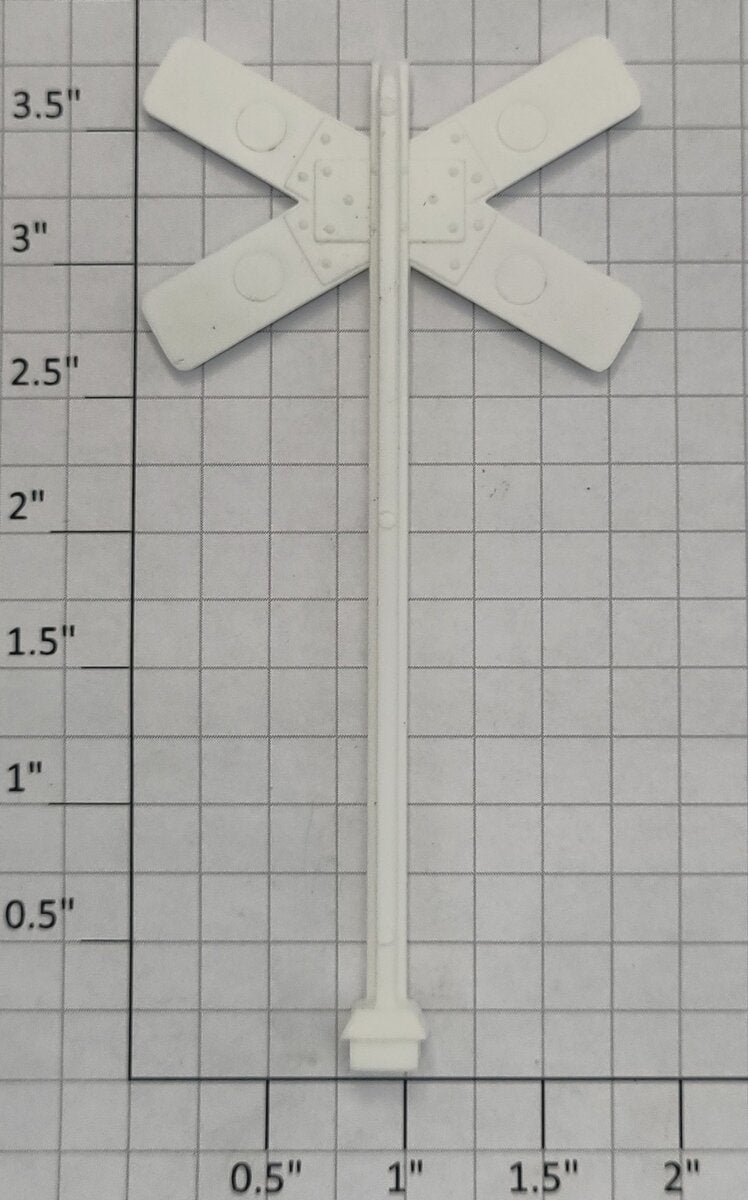Lionel 309-26X Thin Lettering Rail Road Crossing Sign without Base