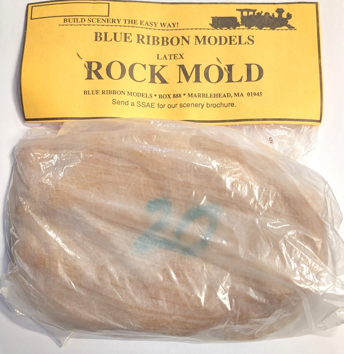 Blue Ribbon Models 20 Latex Rock Mold