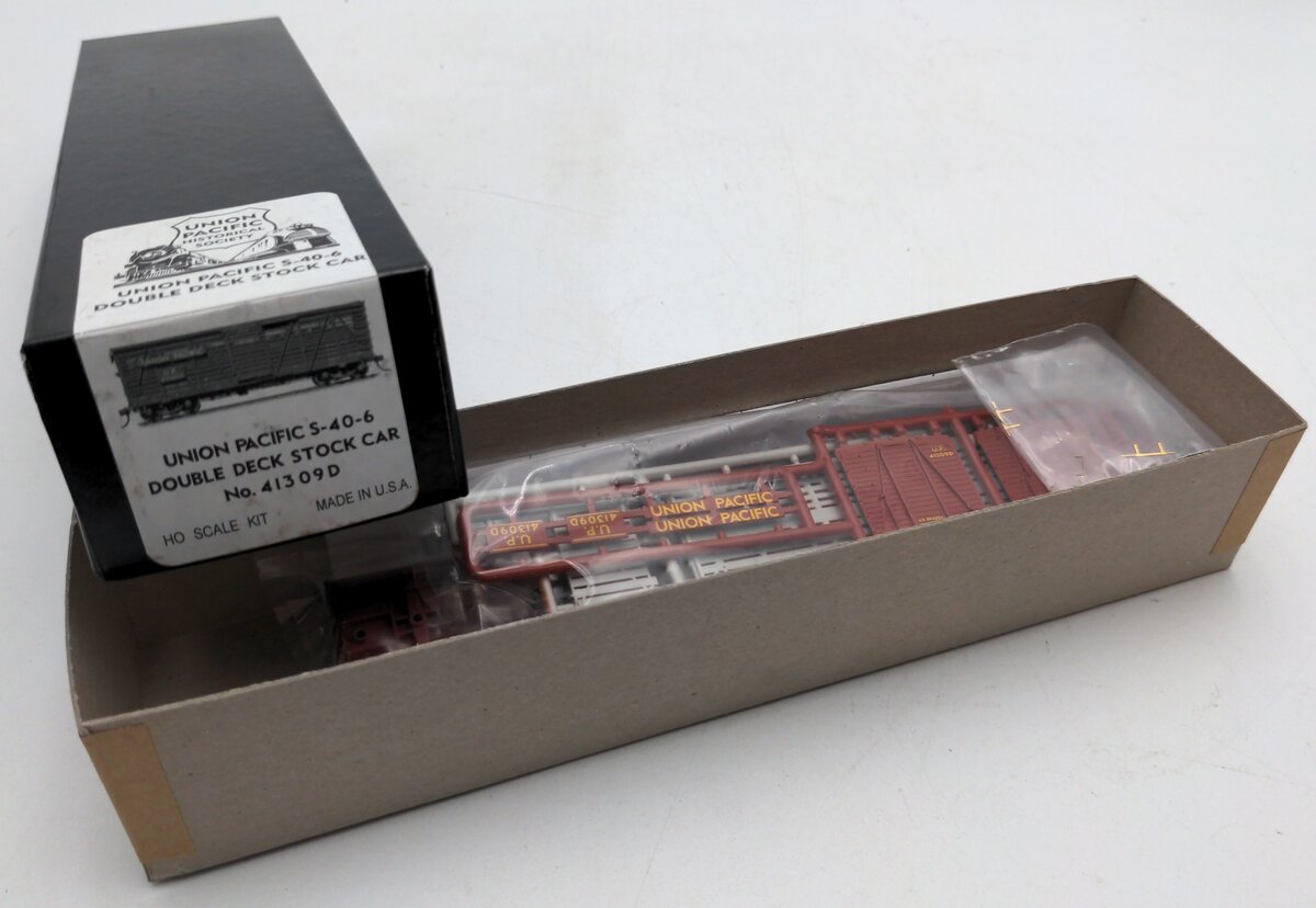 Union Pacific Historical Society 41309D HO S-40-6 Double Deck Stock Car Kit