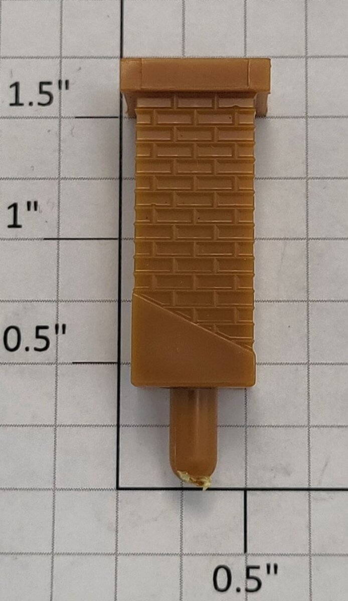 Lionel 12812-10 Tan Plastic Illuminated Station Chimney