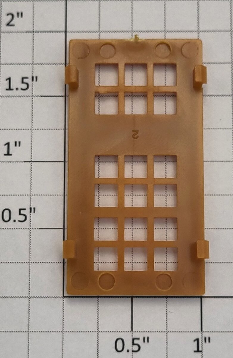 Lionel 12812-12 Tan Plastic Illuminated Station Window