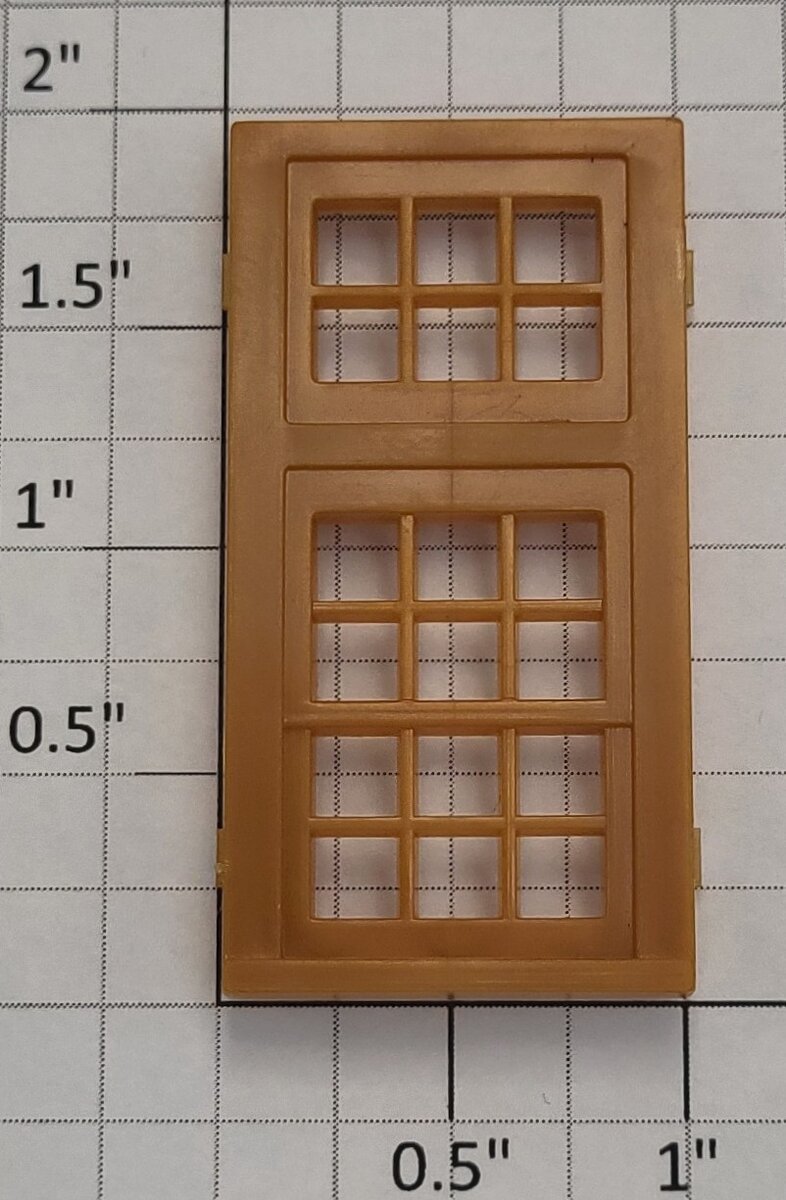Lionel 12812-12 Tan Plastic Illuminated Station Window