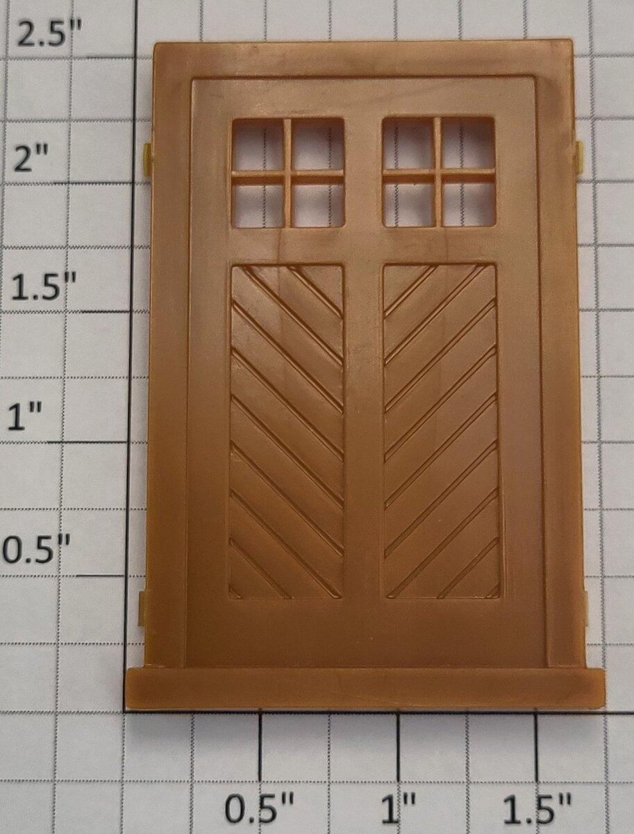 Lionel 12812-22 Tan Plastic Illuminated Station Double Door