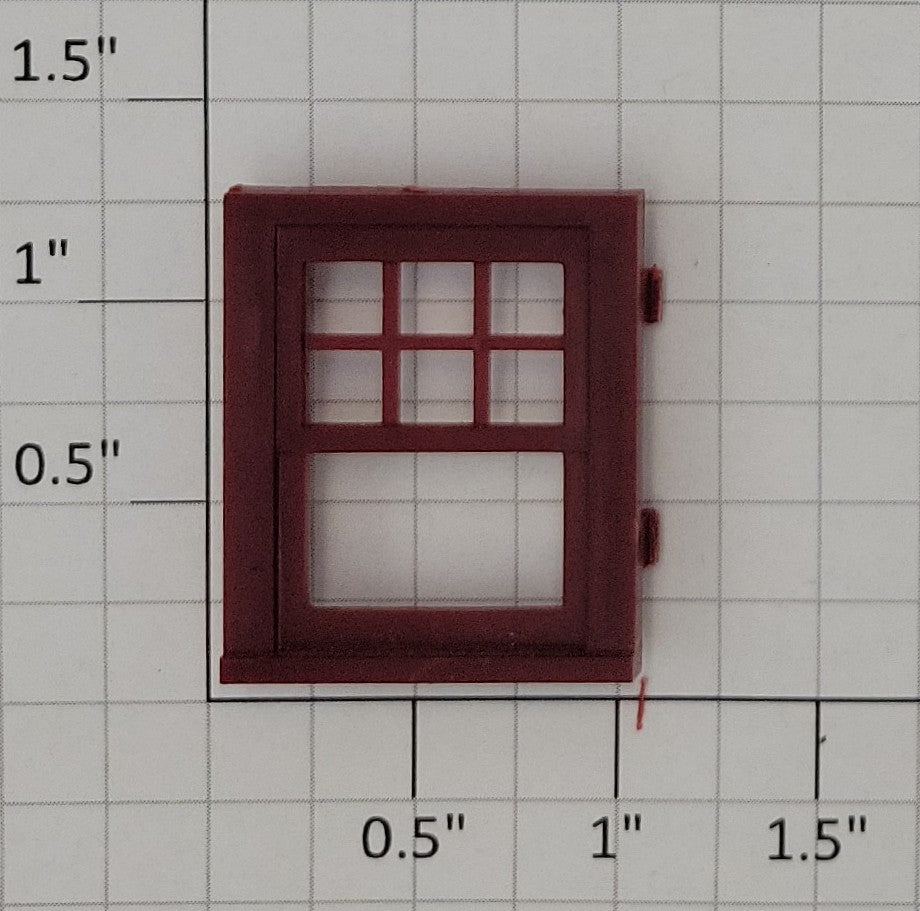 Lionel 145-18 O Gauge Automatic Gateman Maroon Window Frame