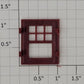 Lionel 145-18 O Gauge Automatic Gateman Maroon Window Frame