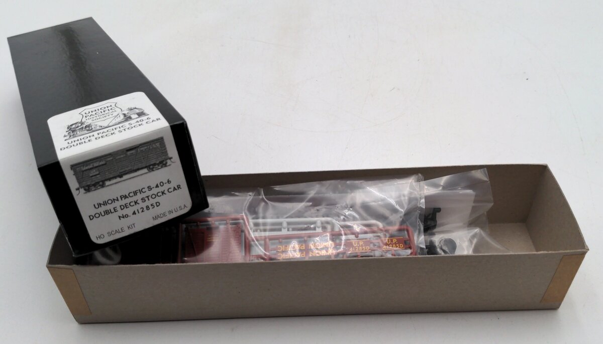 Union Pacific Historical Society 41285D HO S-40-6 Double Deck Stock Car Kit