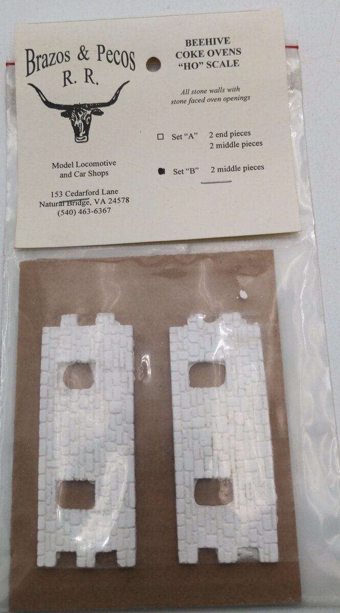 Brazos & Pecos HO Scale Beehive Coke Ovens Set B Kit