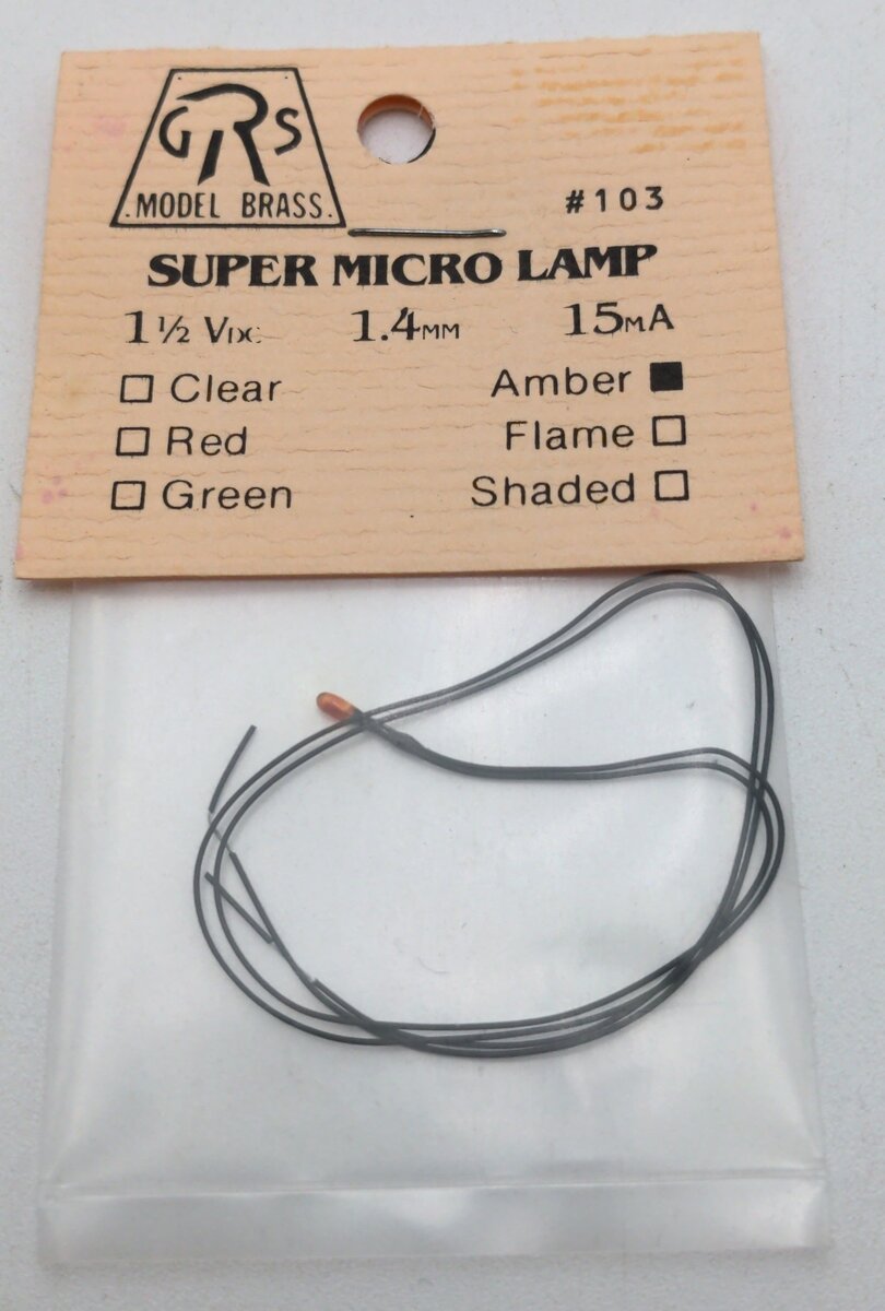 GRS 103 Amber 1 1/2 Vix. 1.4 mm 15 mA Super Micro Lamp