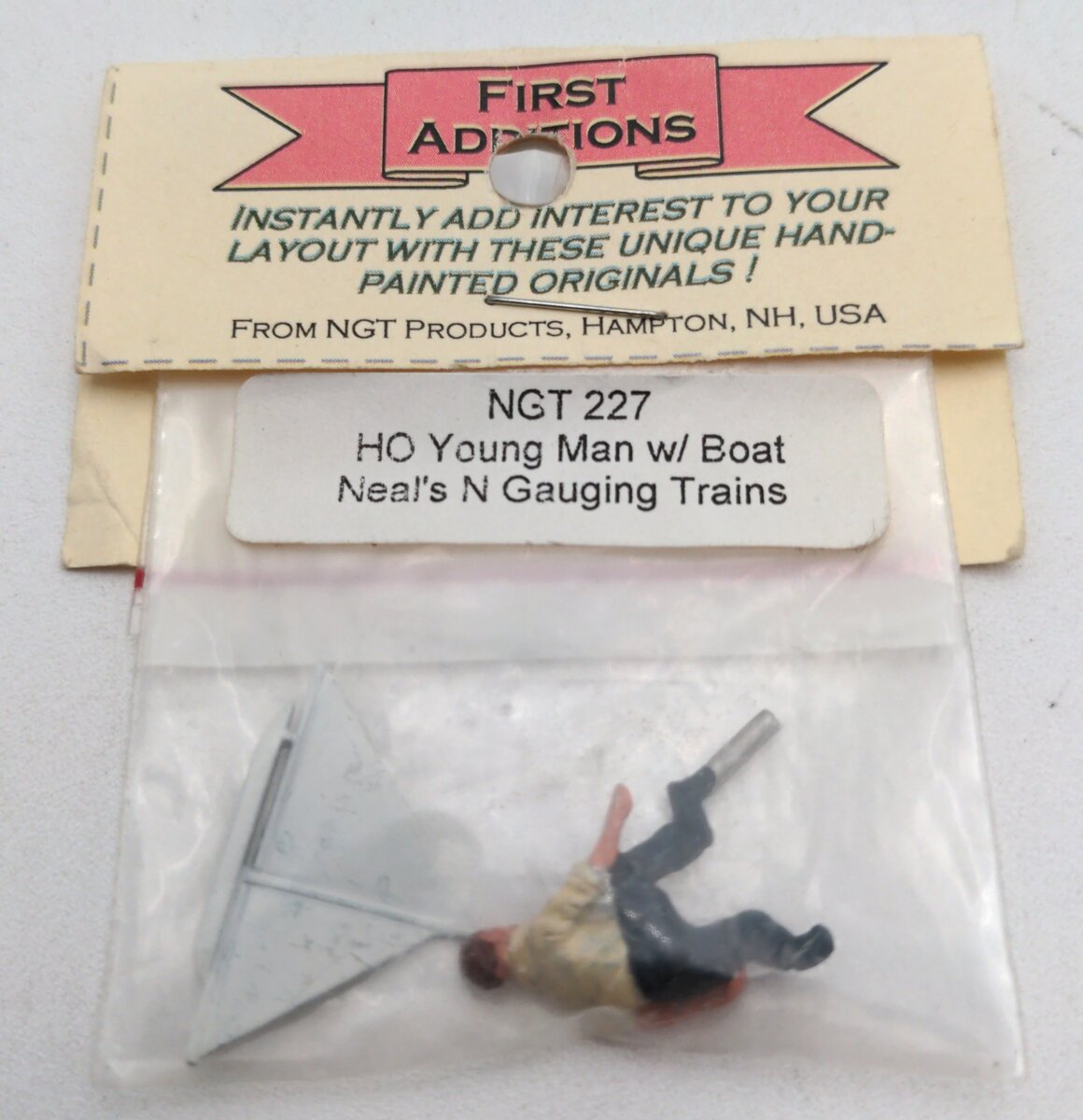 First Additions NGT 227 HO Young Man w/Boat Figure