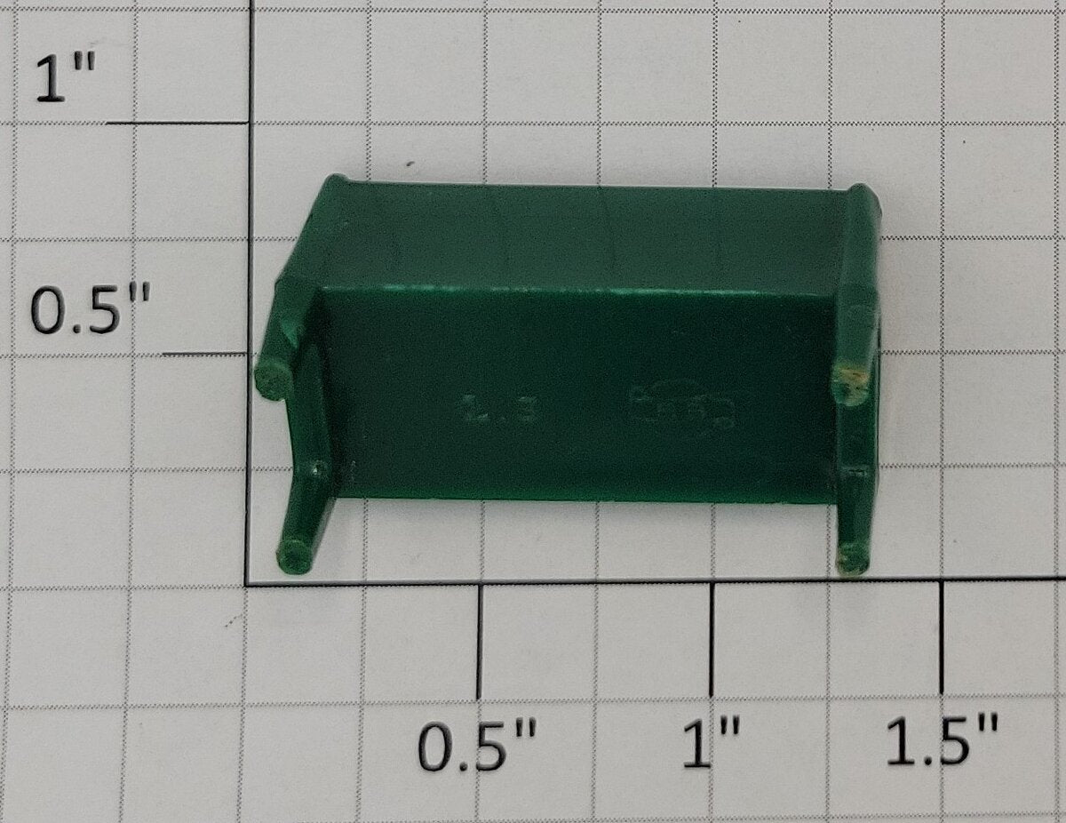 Plasticville PV-70G O Gauge Dark Green Plastic Bench Figure