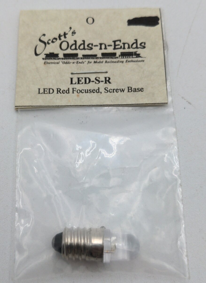 Scott's Odds-N-Ends LED-S-R Red Focused, Screw Base Light Bulb