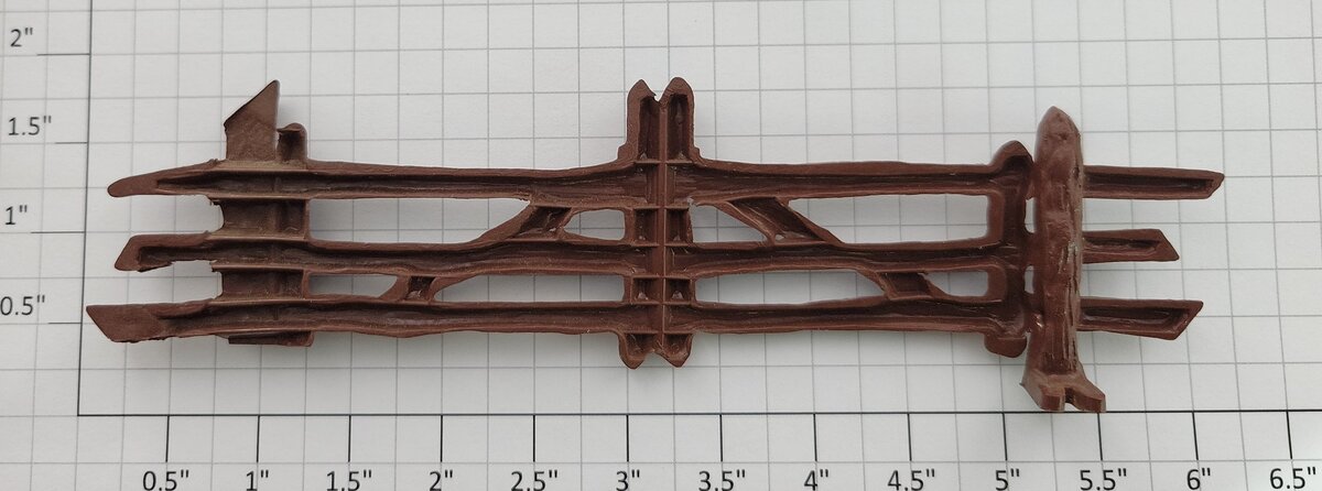 Bachmann 2-L Plasticville Brown Rustic Fencing