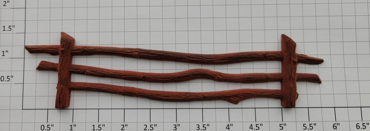 Acme 842-24 Plastic Brown Fence Section
