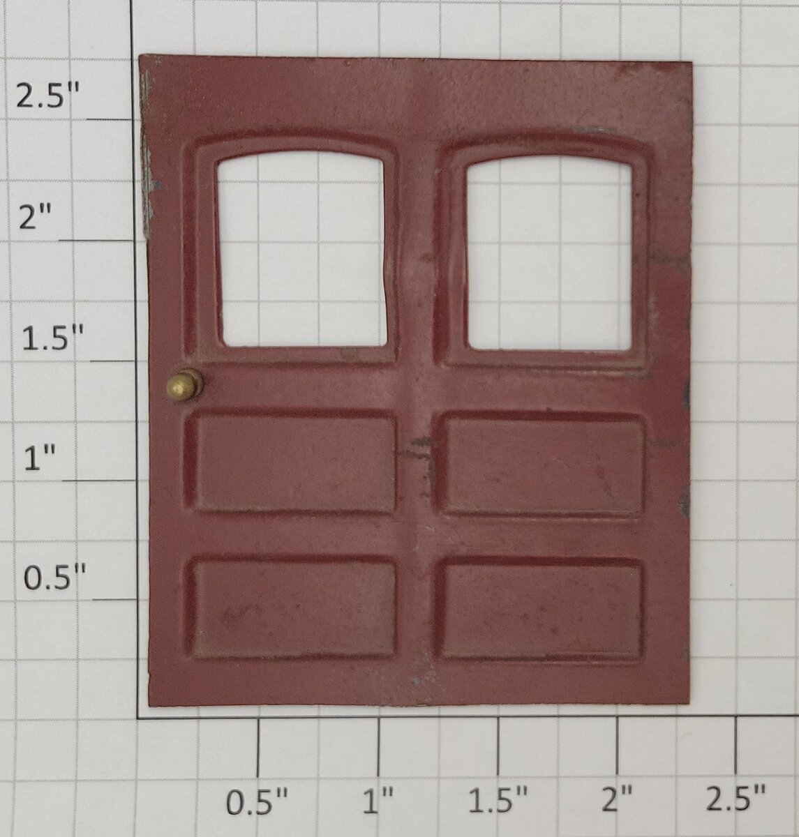 Lionel 19-5X Prewar Standard Gauge Brown LH Parlor/Baggage Car Door w/ Door Knob
