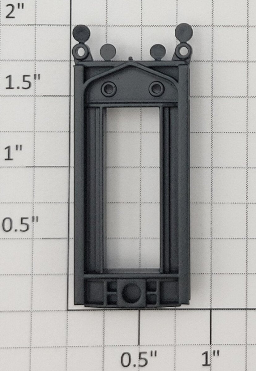 S-Helper 661-20-02 F7 PRR Dark Forest Green Plastic Rear Door Frame