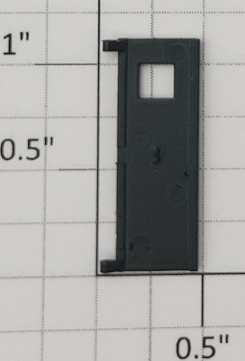 S-Helper 661-20-03 F7 PRR Dark Green Plastic Rear Door with Square Window