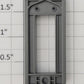 S-Helper 661-20-02 F3 Union Pacific Gray Plastic Rear Door Frame