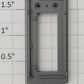 S-Helper 661-20-02 F3 Union Pacific Gray Plastic Rear Door Frame