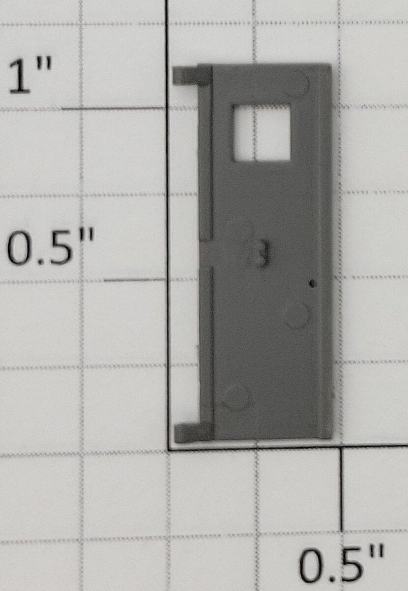 S-Helper 661-20-03 F3 Union Pacific Gray Plastic Rear Door with Square Window