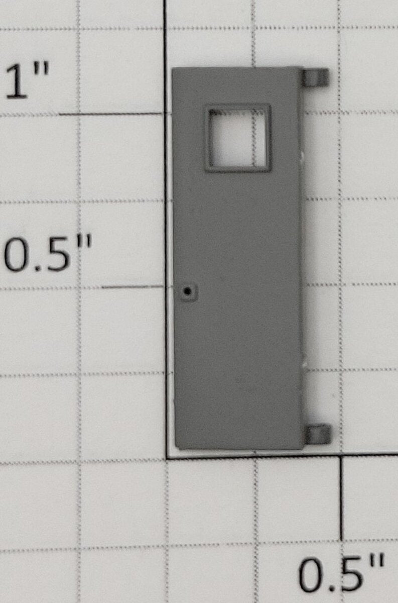 S-Helper 661-20-03 F3 Union Pacific Gray Plastic Rear Door with Square Window
