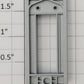 S-Helper 661-20-02 F3 Western Pacific Silver Plastic Rear Door Frame