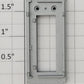 S-Helper 661-20-02 F3 Western Pacific Silver Plastic Rear Door Frame