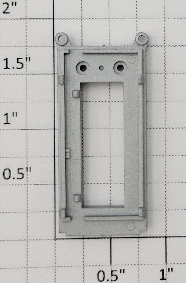 S-Helper 661-20-02 F3 Western Pacific Silver Plastic Rear Door Frame