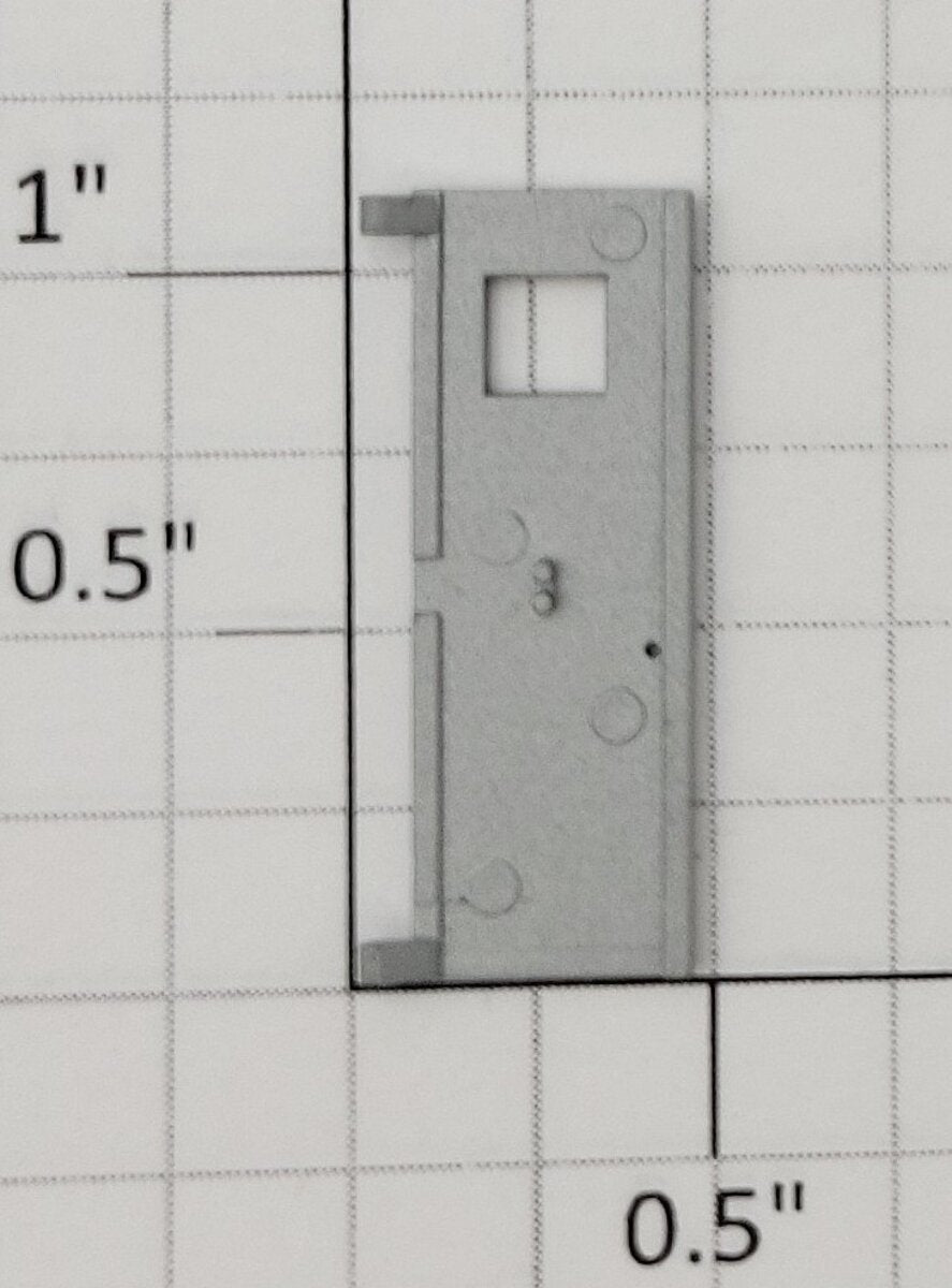S-Helper 661-20-03 F3 Silver Plastic Rear Door with Square Window