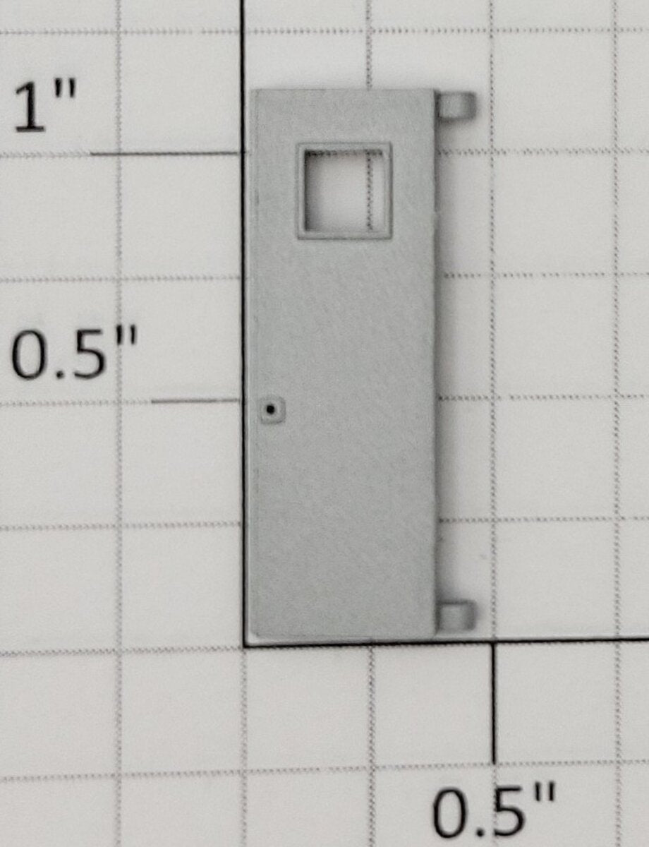 S-Helper 661-20-03 F3 Silver Plastic Rear Door with Square Window