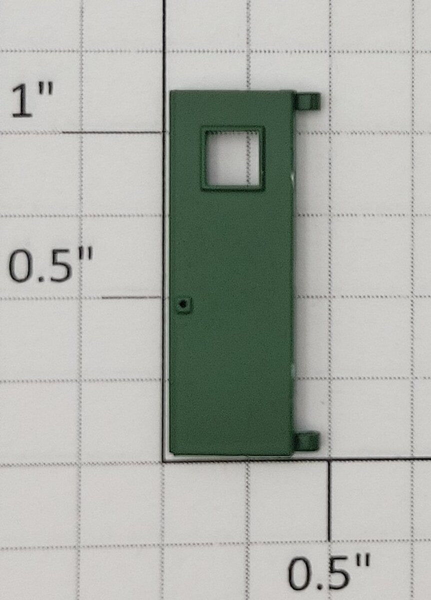 S-Helper 661-20-03 F3 Diesel Green Plastic Rear Door with Square Window