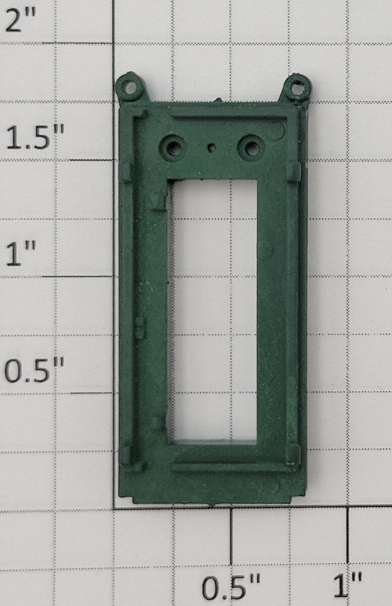 S-Helper 661-20-02 F3 Diesel Locomotive Dark Green Plastic Rear Door Frame