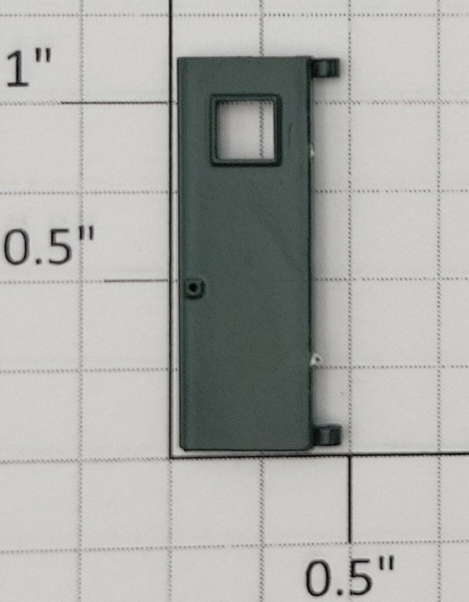 S-Helper 661-20-03 F3 Diesel Dark Green Plastic Rear Door with Square Window