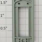 S-Helper 661-20-02 F3 Diesel Locomotive Light Gray Plastic Rear Door Frame