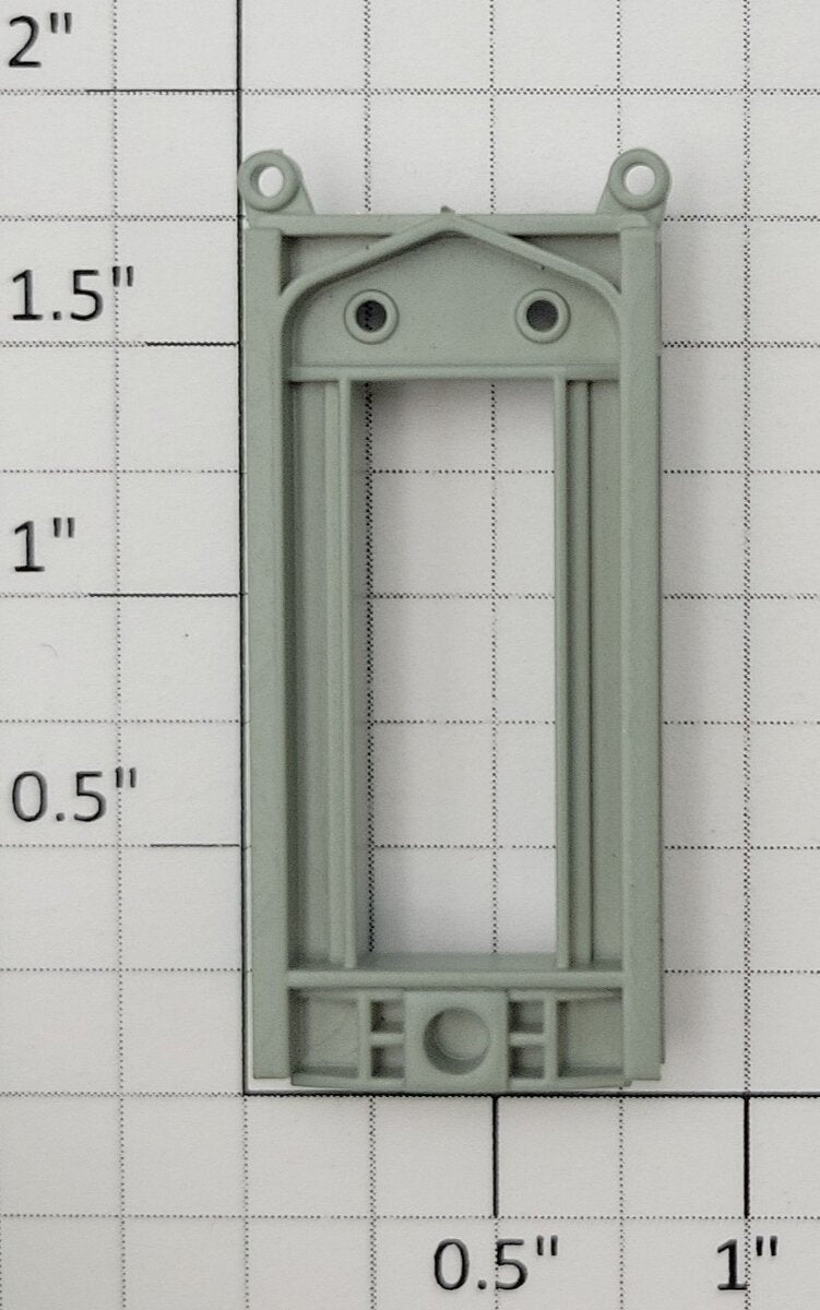 S-Helper 661-20-02 F3 Diesel Locomotive Light Gray Plastic Rear Door Frame