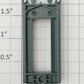 S-Helper 661-20-02 F7 Diesel Locomotive Forest Green Plastic Rear Door Frame